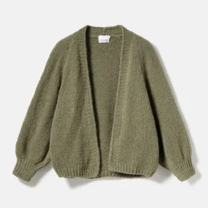 Fora Knit Cardigan Army
