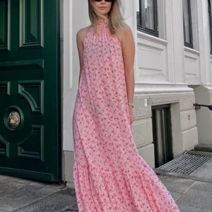 London Maxi Dress Cheryl Pink Print