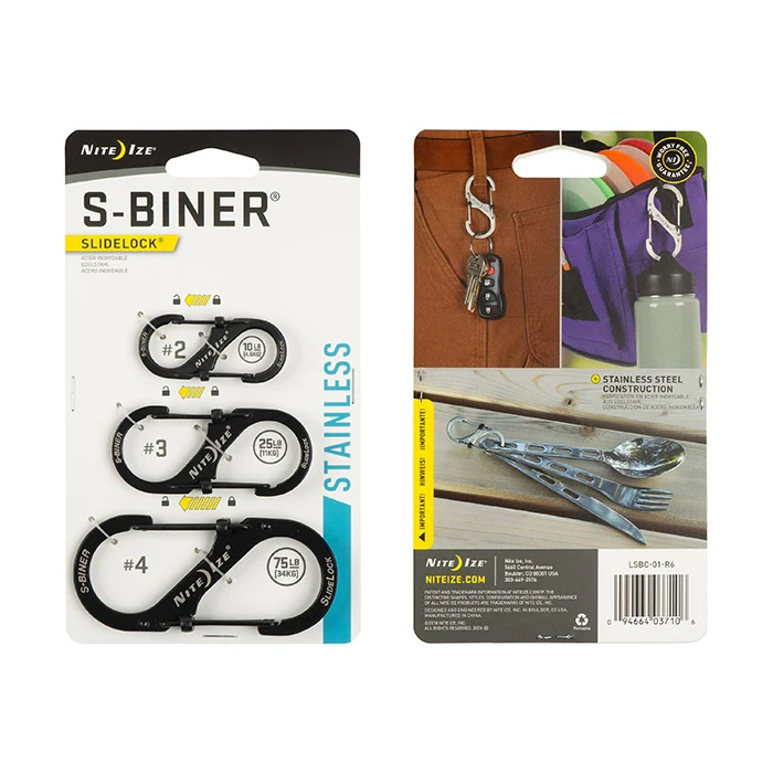S-Biner Karbinhake 3-pack Stainless - Bild 5