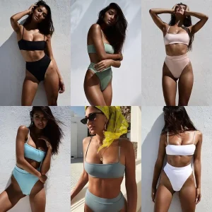 Bikini med Hög Midja