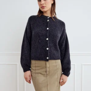 Kae Knit Cardigan Dark Grey