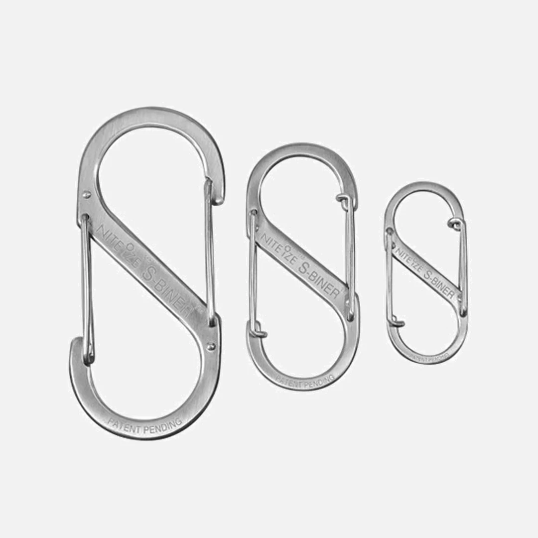 S-Biner Karbinhake 3-pack Stainless