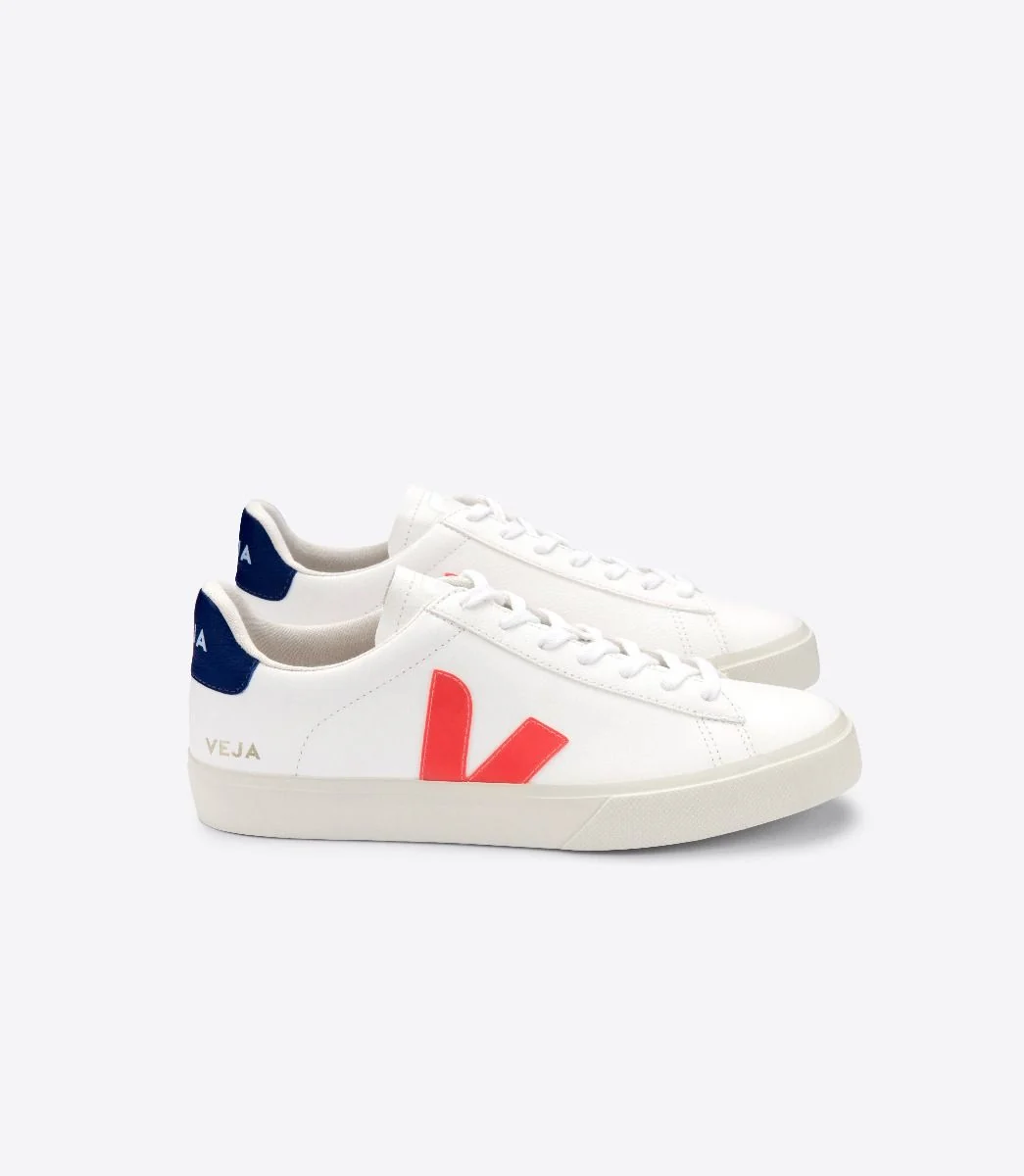 Campo Chromefree Leather White Orange Fluo - Men´s - VEJA - Bild 6